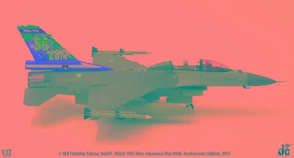 JC Крылья F-16B F16 истребитель тайваньские ВВС 1/72 литая модель самолета |