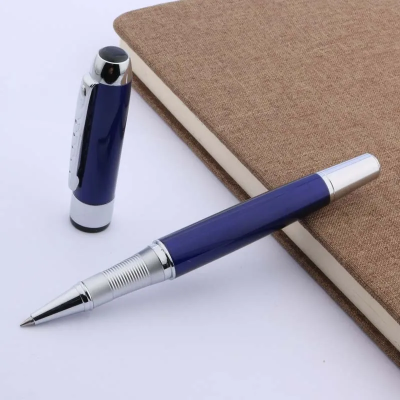 Офисная школа JINHAO 250 новая синяя серебристая металлическая шариковая ручка |