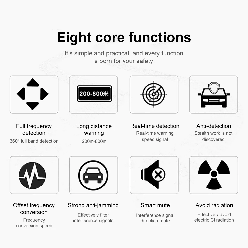 Универсальный антирадар автомобильный детектор 12 В Авто радар инструмент