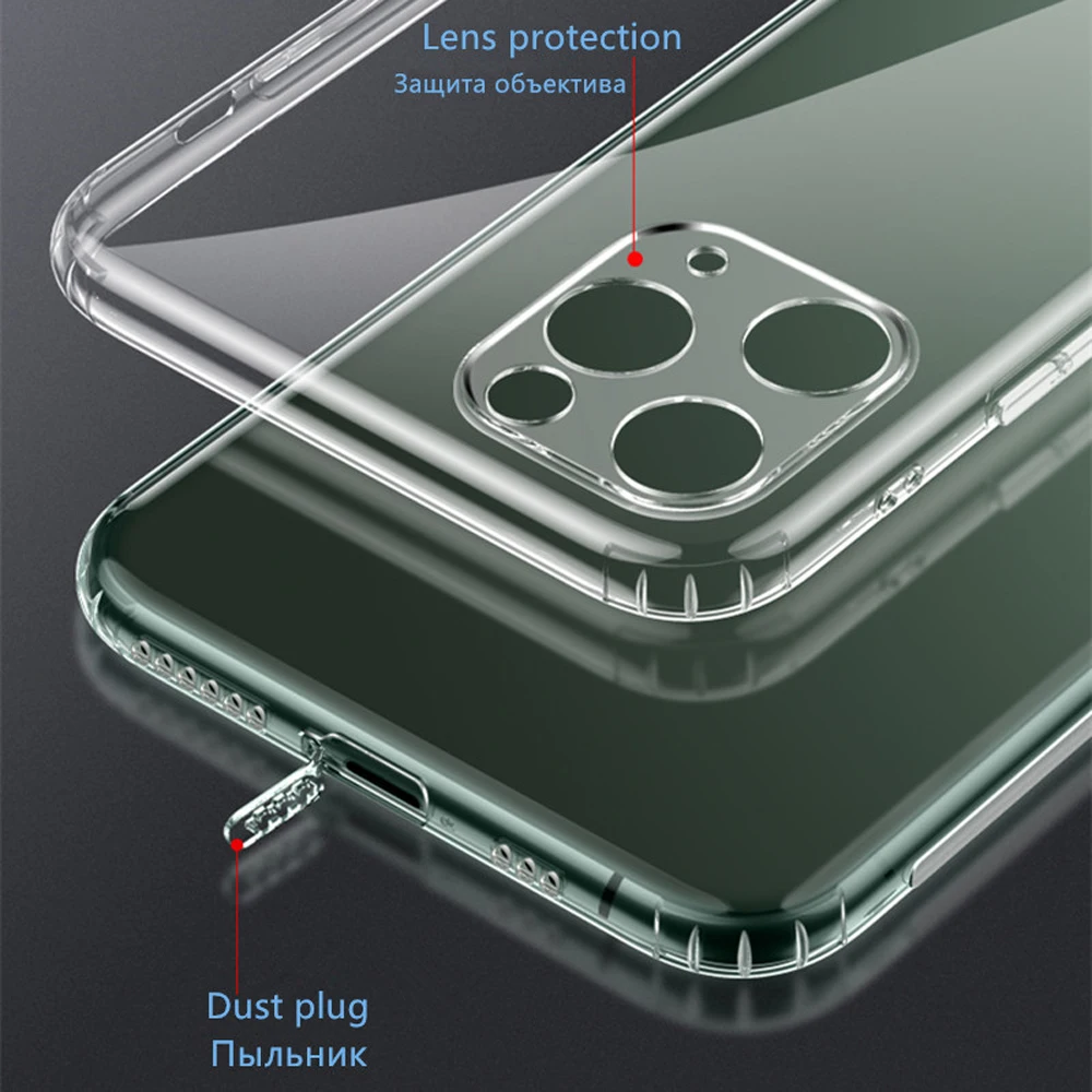 Мягкий силиконовый защитный чехол для объектива камеры Iphone 11 Pro Max с защитой от