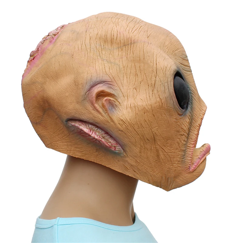 Alien Extraterrestrial Funny Latex Unisex Movie Cosplay Anime costume Prop Adult Animal Party Mask for Halloween | Тематическая