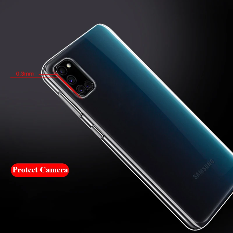 For Samsung Galaxy A51 Case Transparent Soft TPU Full Protective A71 A81 A91 Clear Phone Fundas |