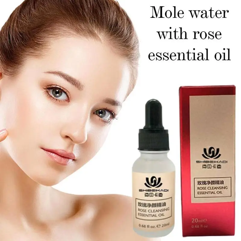 

New Mole Water Essential Oil Painless Skin Dark Spot Removal Face Wart Tag Freckle Removal Cream for Women Girls