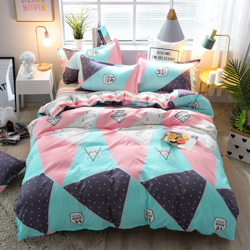 Дешевый набор постельных принадлежностей 3/4 шт постельное белье Семейный