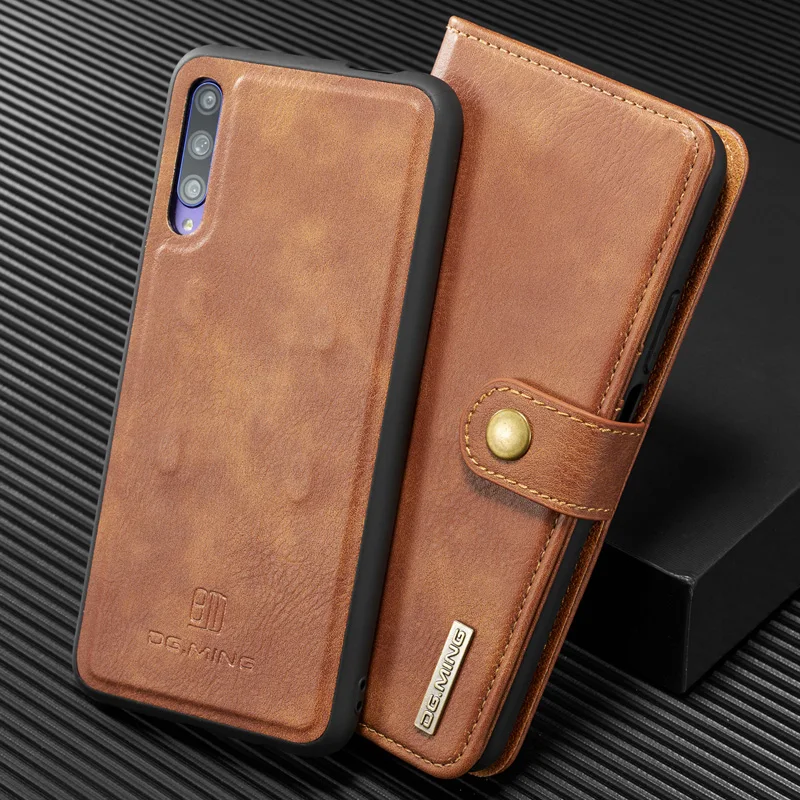 Магнитный чехол бумажник 2 в 1 стиле ретро для Huawei Honor 9X Pro съемный кожаный