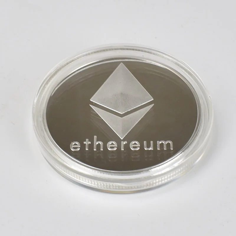 Золотая/Серебряная/двухслойная монета эфириума памятная Eth коллекция подарок