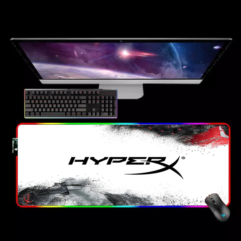 Белый коврик для мыши геймерский резиновый игровые аксессуары Rgb клавиатура