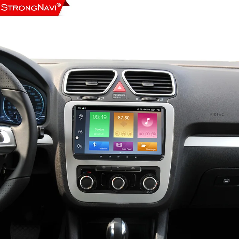 Голосовое управление 9 &quot2din Android 10 0 автомобильное радио GPS navig для Volkswagen Skoda Octavia Golf