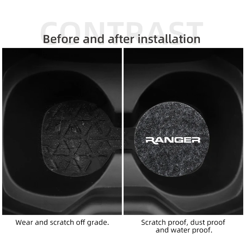 Новые противоскользящие подставки для чашек войлочные изолированные круглые Ford