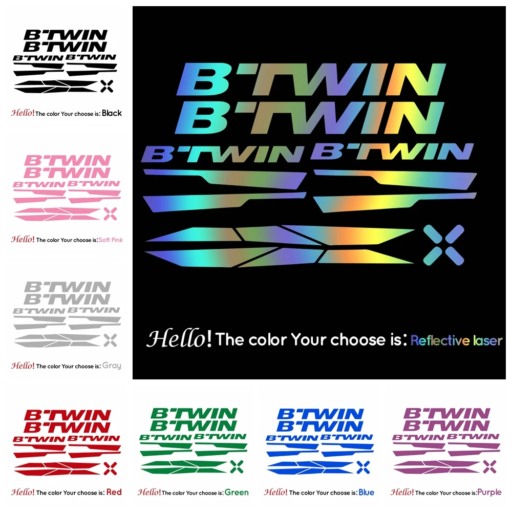 Наклейка на велосипедную раму b-twin s наклейка для велосипеда светоотражающие