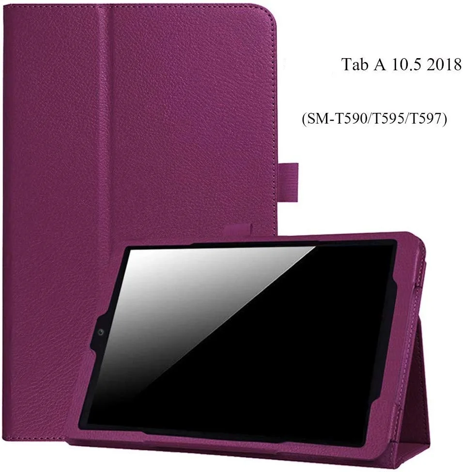 Чехол книжка для Samsung Galaxy Tab A A2 10 5 из искусственной кожи с подставкой и держателем