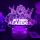 Аниме лампа My Hero Academia светодиодный светильник s Рождественский подарок для украшения спальни крутой фигурка манга Rgb красочный ночсветильник Dabi