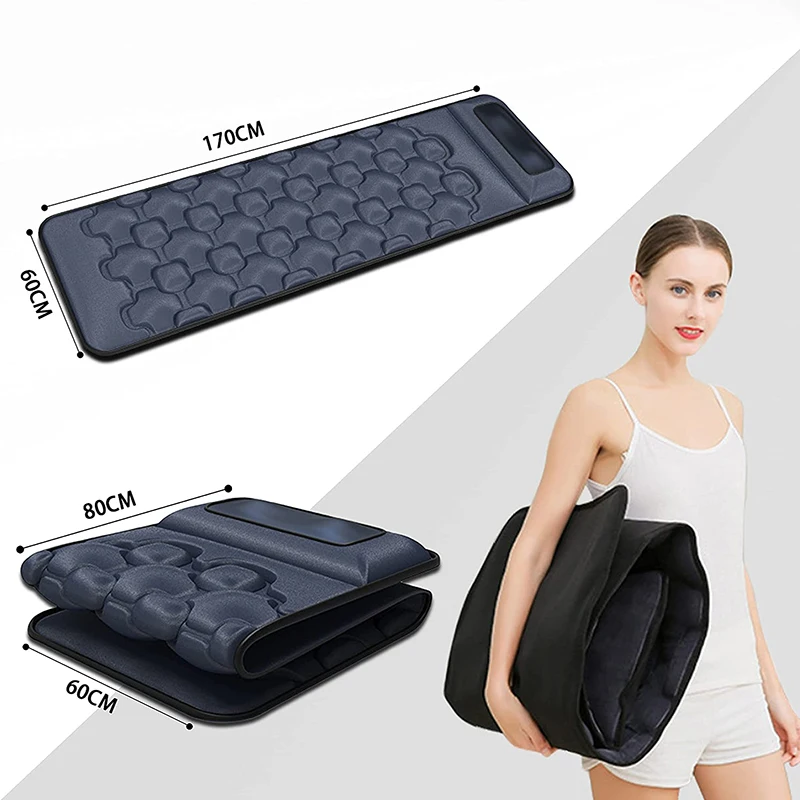 Коврик Электрический для массажа всего тела с подогревом Вибрирующая подушка