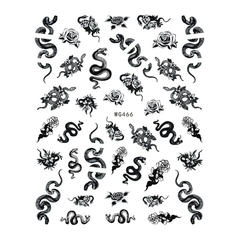 Виниловые наклейки на стену с рисунком под змеиную кожу дракон украшением в