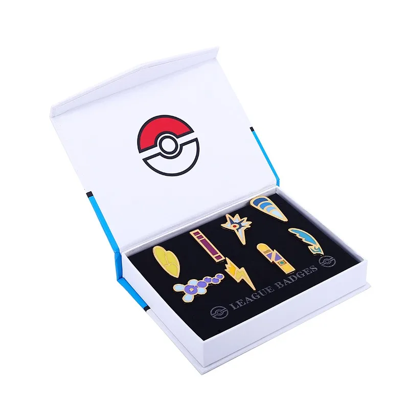 Poke значки Gym Gen 3 унова Лига регион лидер булавка брошь 8 шт. Коллекция набор