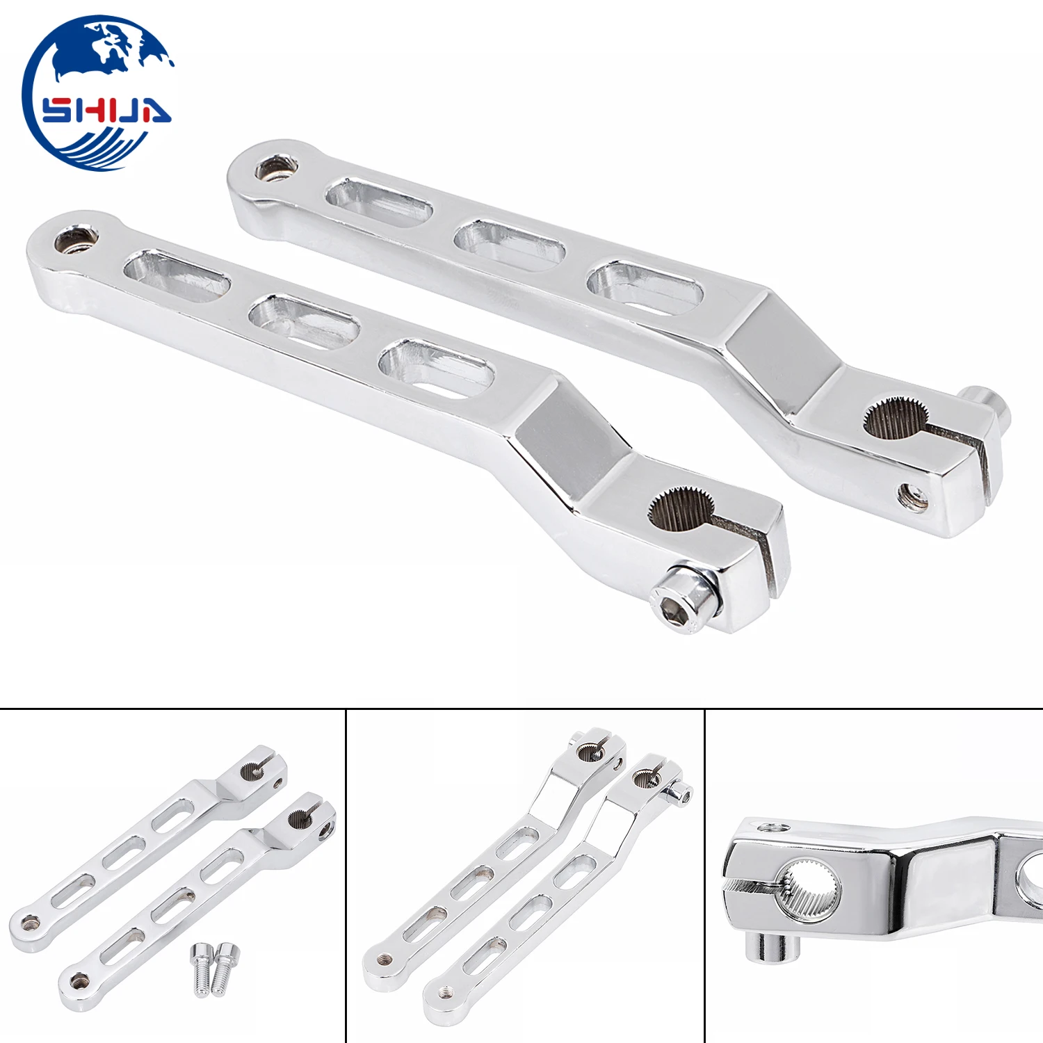 2x хром педаль переключения передач Рычажные рычаги пятки носок переключатель