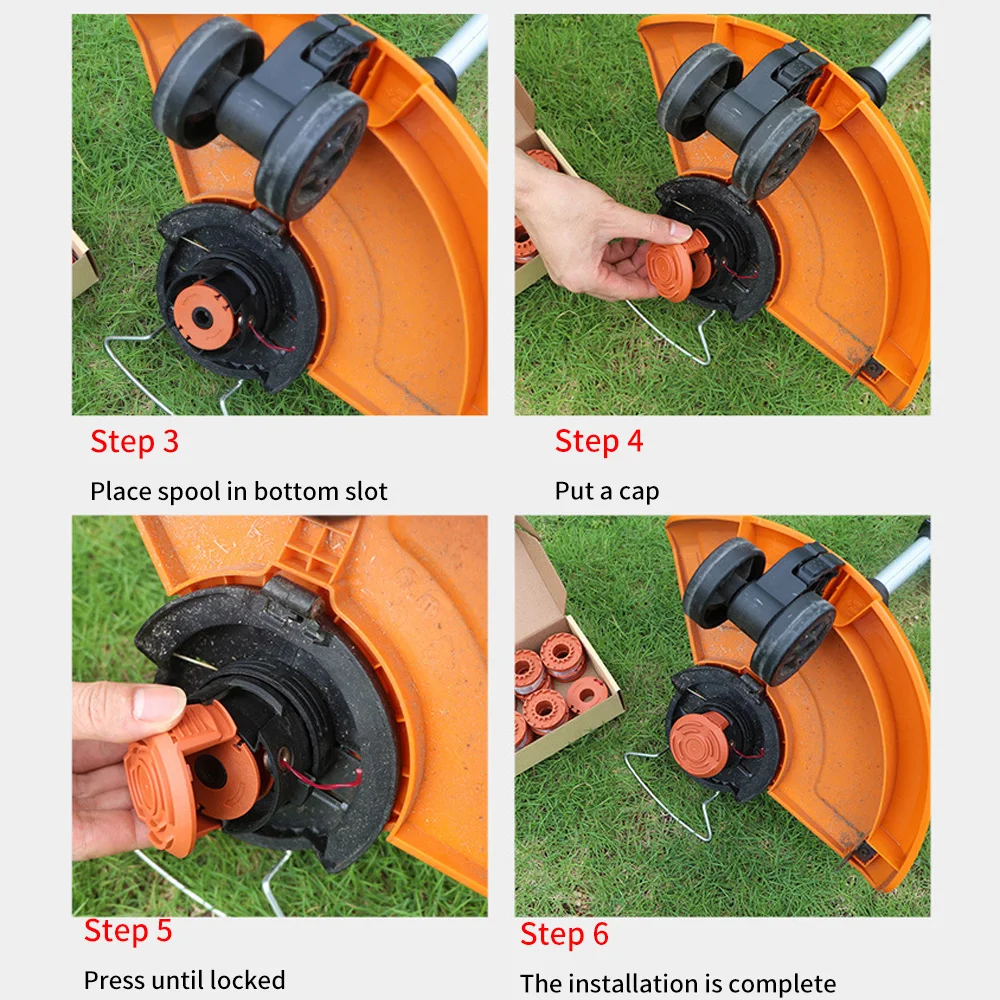 10pcs String Trimmer Spool Line Grass Cut Strimmer Nylon Lines Lawn Mower Accessories For WORX Garden Outdoor | Инструменты