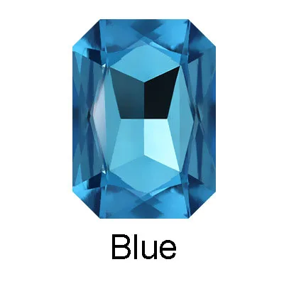Blue Clip 1 шт. модные красные заколки для волос розовое золото, розовый квадратный кристалл заколки для волос черный горный хрусталь заколка для волос для женщин Девушка аксессуары для волос - Окраска металла: Blue Clip