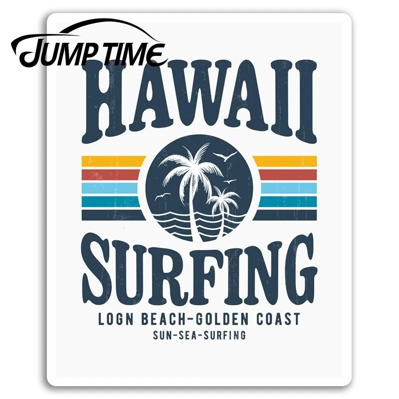 Виниловые наклейки на тему скачка времени Гаваи серфинга крутая наклейка для