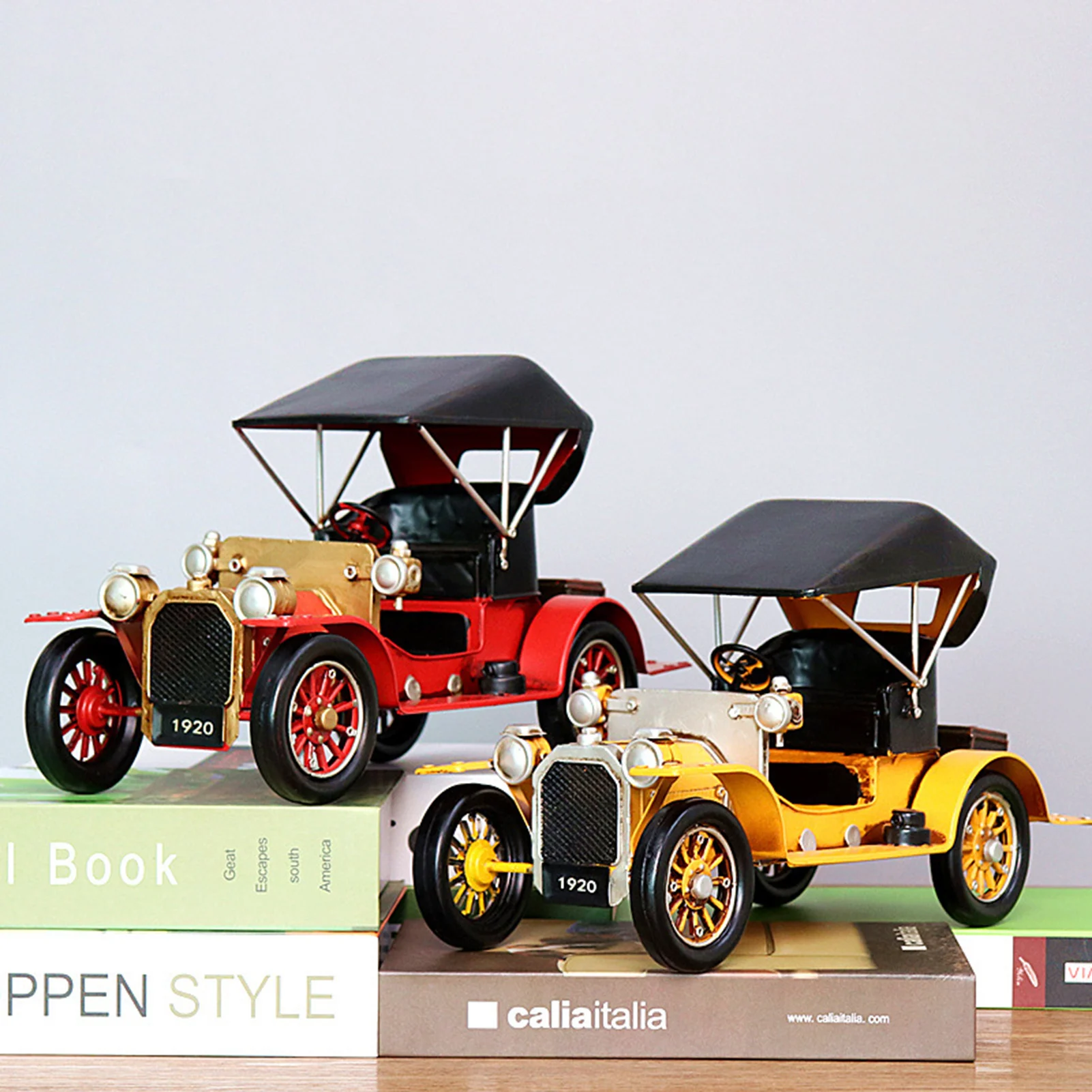 

Ретро винтажная модель автомобиля, античная Американская модель автомобиля, украшение для дома и стола, коллекционная игрушка автомобиля д...