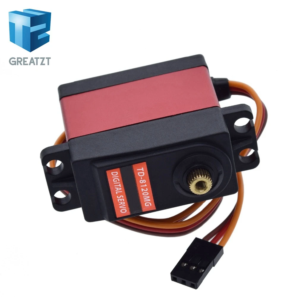 GREATZT TD 8120MG Водонепроницаемый металлический Шестерни цифровой сервопривод с