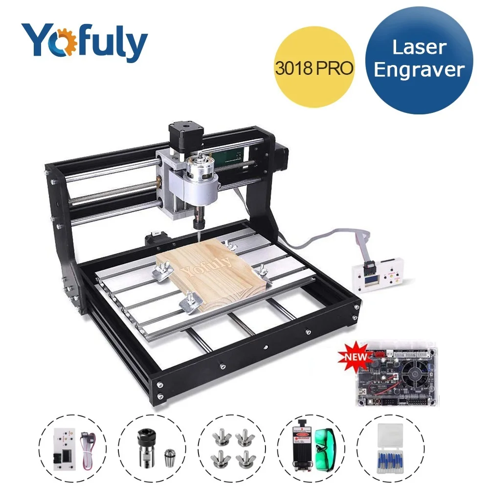 CNC 3018 Pro GRBL DIY Лазерный Гравировальный Станок с ЧПУ фрезерный станок печатной