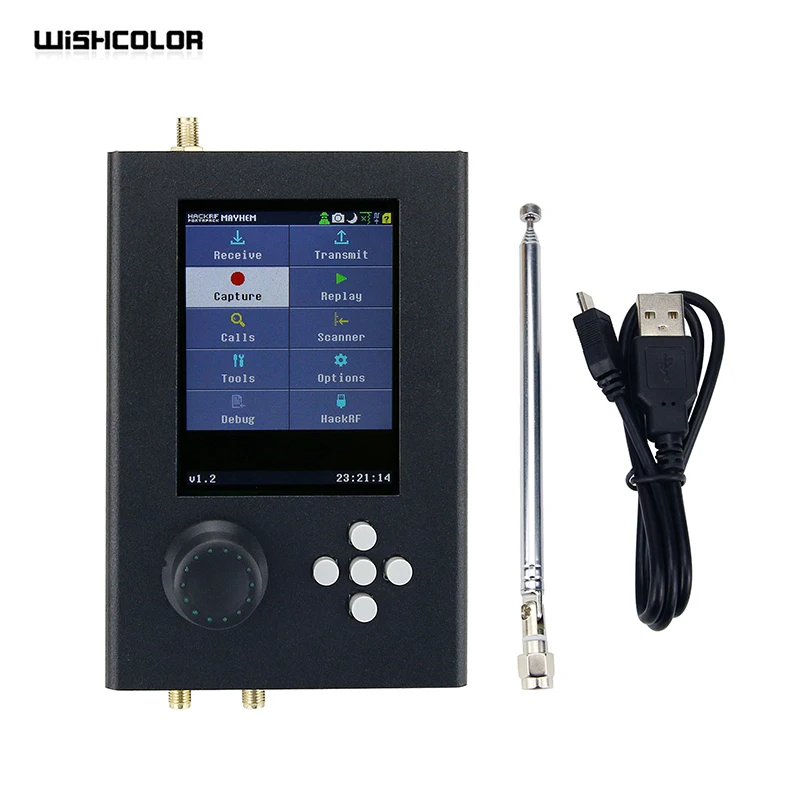 Радио PORTAPACK H2 + HACKRF ONE SDR с антеннами программно определяемое радио ppm TXCO Unassembled1MHz