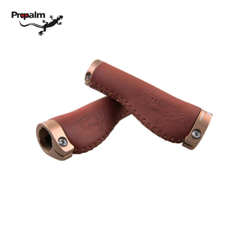 Propalm Велосипедный Чехол из воловьей кожи для руля для мужчин MTB шоссейные велосипедные гоночные противоскользящие ручки с кольцом из сплава