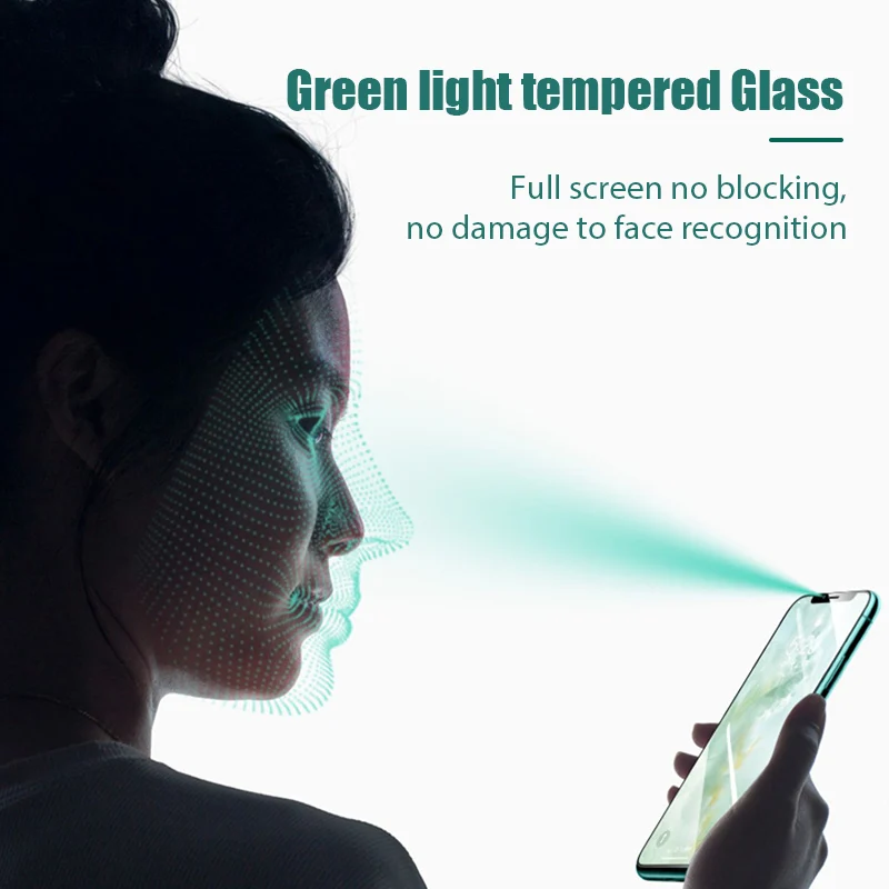 

Green light eye protection tempered Glass on the for Huawei P20 P30 P40 Pro Lite Mate 20 30 Protective glass Screen Protector