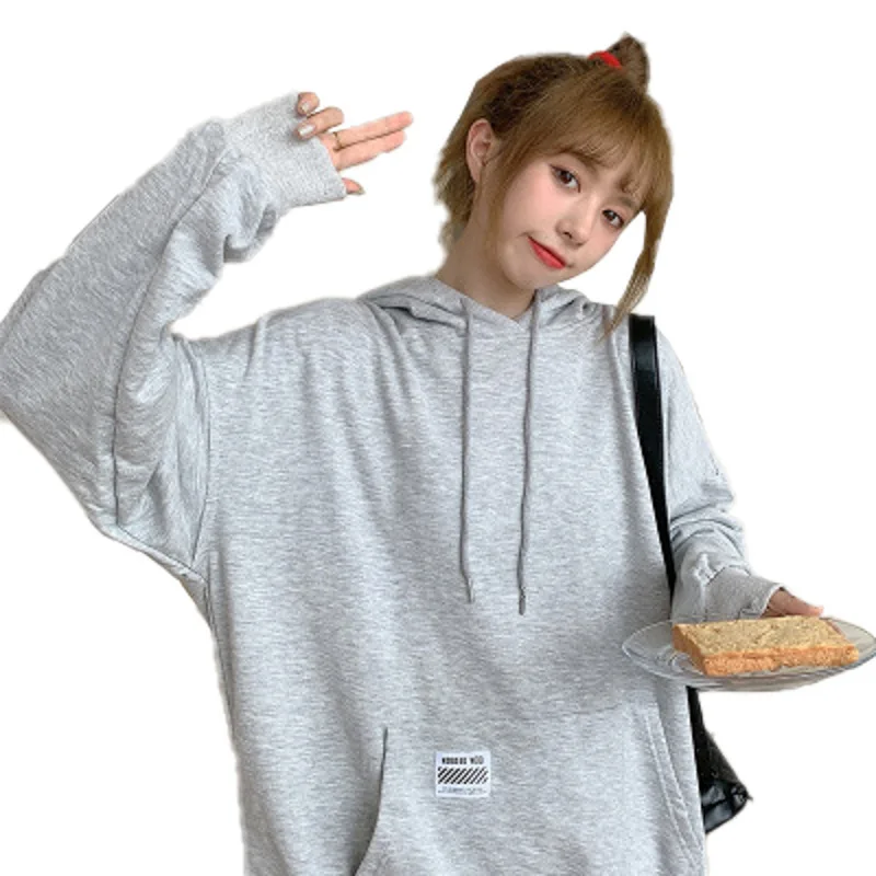 

Cotton super fire CEC sweater women's hooded thin autumn coat fashion ins Korean loose BF lazy clothes