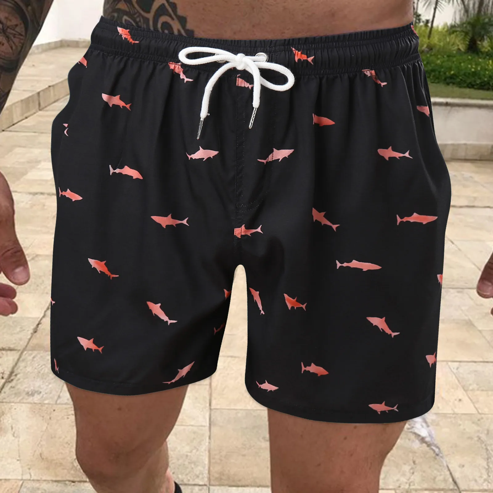 

2021 Floral Men's Sports Short Beach Shorts Bermuda Board Shorts Surfing Swimming Boxer Trunks Bathing Suits Swimwear Swimsuits