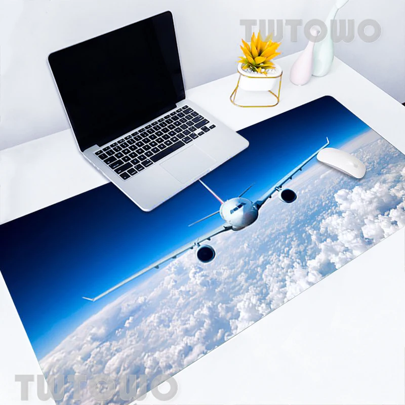 airplane flying in the sky anime custom computer mouse mat lovely soft art mice pad carpet mouse mat mousepads keyboard pad free global shipping