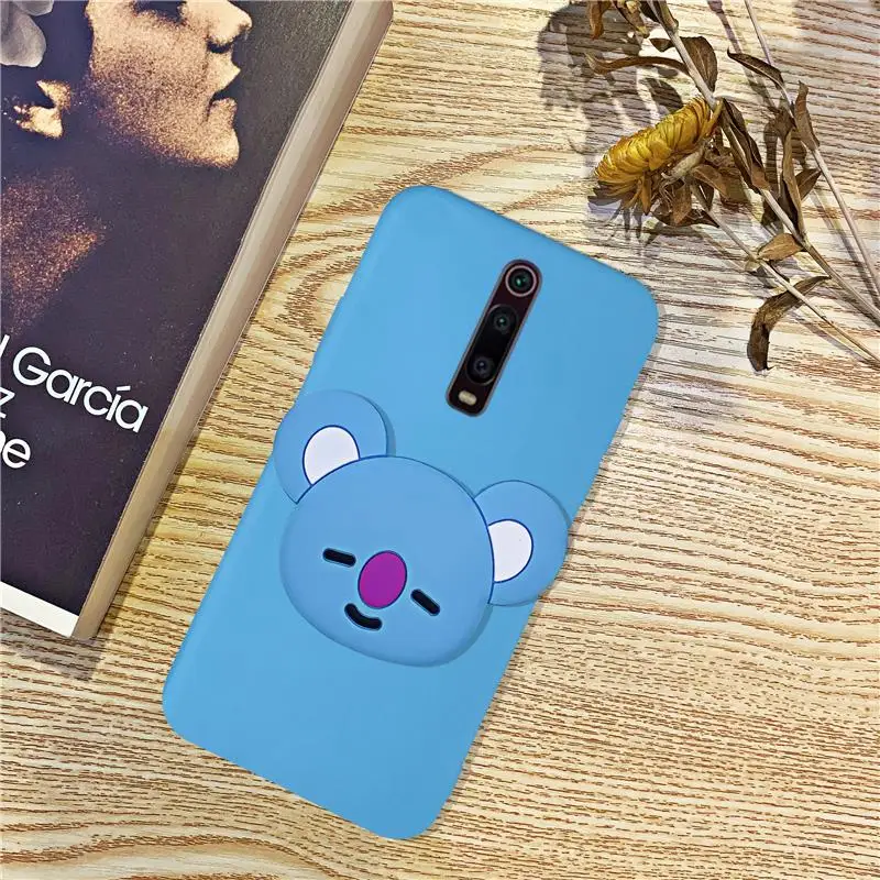 17 Силиконовый чехол-держатель для телефона с рисунком для Xiao mi Red mi K20 mi 9 T, милые чехлы-подставки для девочек, Матовая оболочка для Red mi K20 Pro mi 9T Pro - Цвет: 17