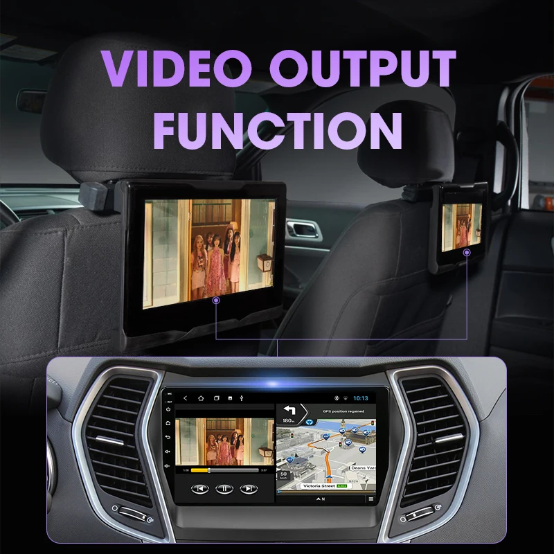Jansite 9 &quotавтомобильное радио Android 0 для Hyundai Santa Fe 2012 2017 мультимедийный видео плеер