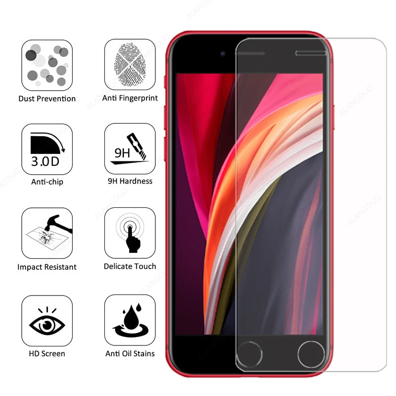 Закаленное стекло 9H для Iphone SE 11 pro Max 7 8 plus 6 6s полная защита экрана iphone X XS XR