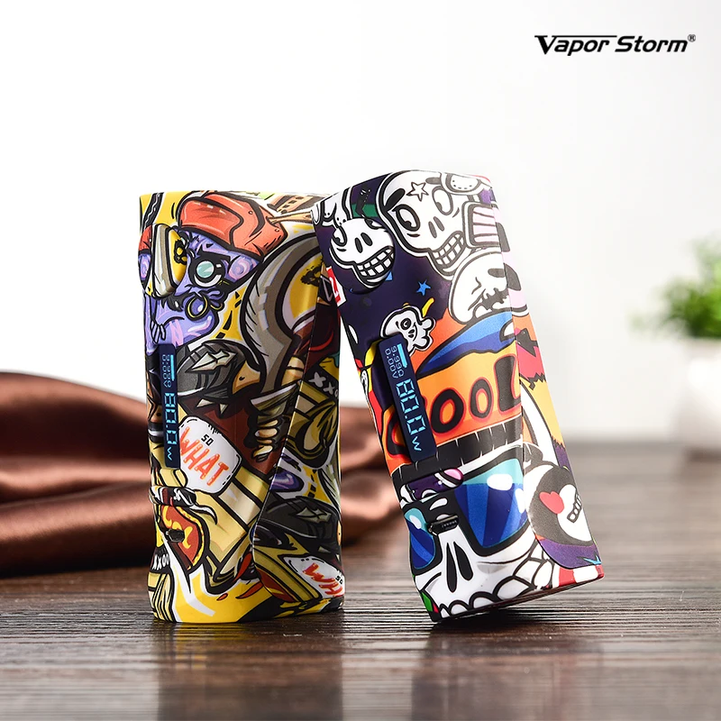 Боксмод Vapor Storm ECO Pro 80 Вт VW TC OLED дисплей ABS граффити 510 электронная сигарета вейп