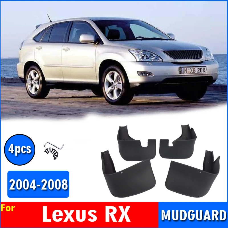 

2004 2005 2006 2007 2008 FOR Lexus RX330 RX300 RX350 RX400h Mudguard Fender Mud Flap Guards Splash Mudflaps Car Accessories
