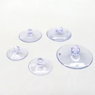 Крючки Настенные прозрачные на присосках, 30, шт.упак., часы с чашкой на присоске для ванной