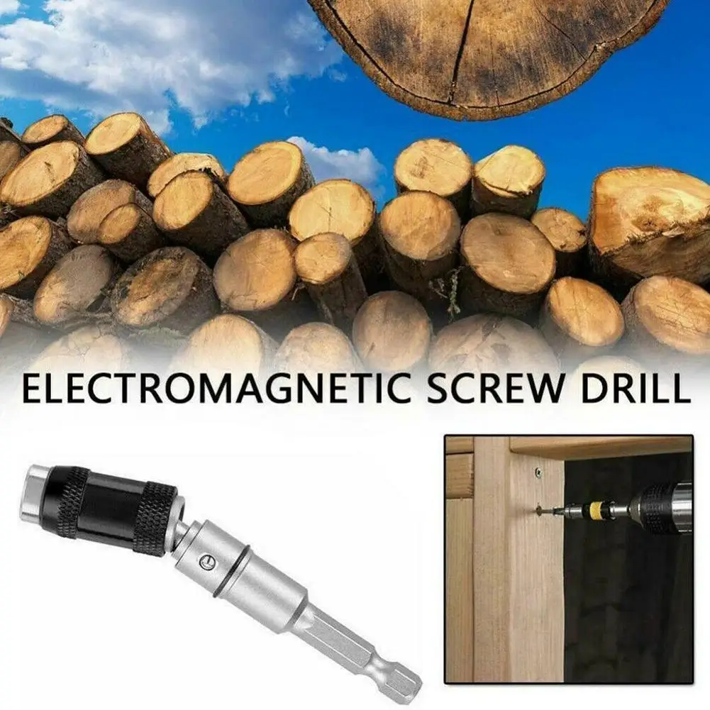 

Foldable 1 / 4in Magnetic Screw Tip Drill Screw Tool Guide Bit Extensions Holder Change Quick Drill Lock U5Z4