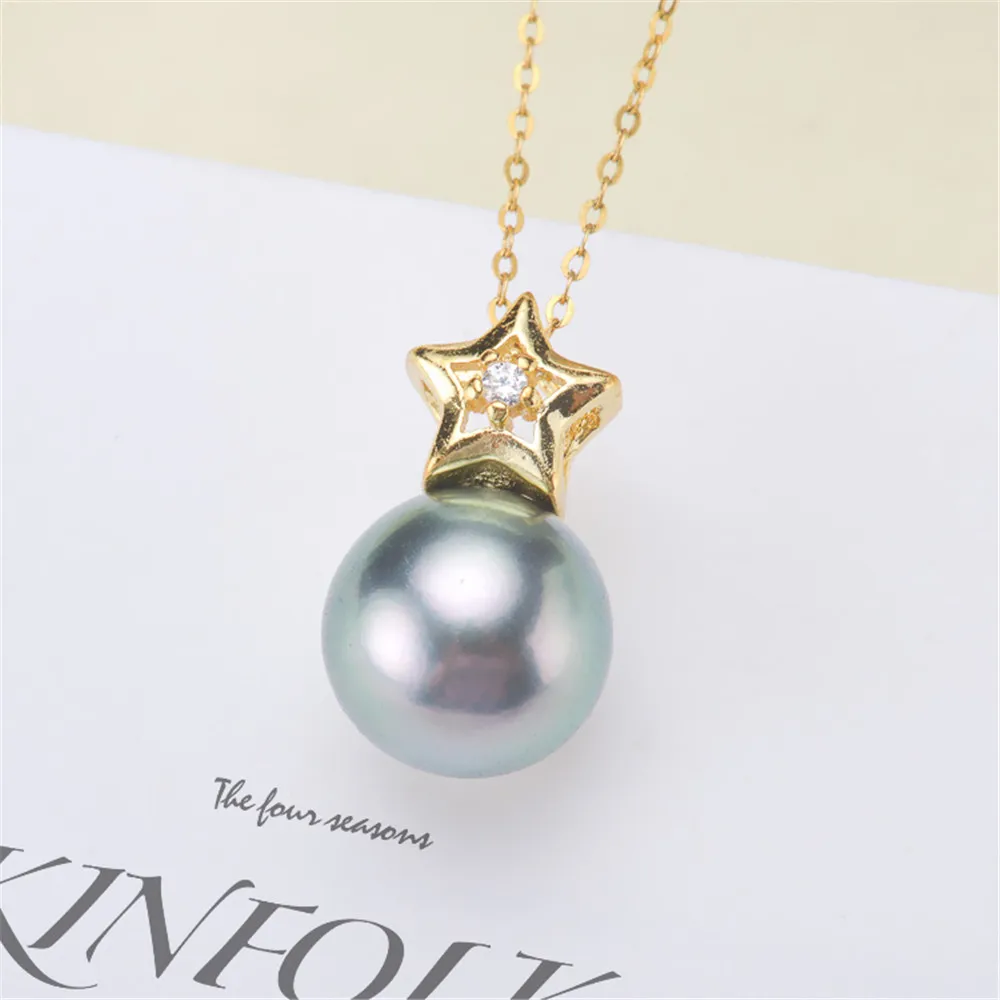 

1PCS S925 Sterling Silver Pearl Tray Charm Connector Bail Pendant Clasp DIY Necklace Jewelry Making Accessories