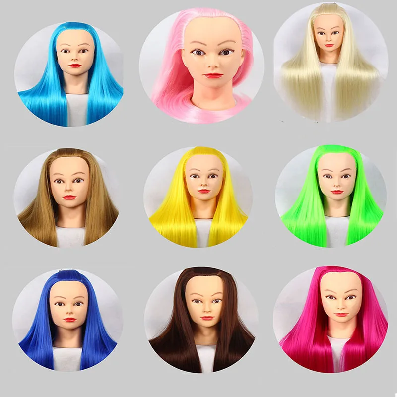 Высокотемпературная волосяная тренировочная головка с держателем|Манекены| |