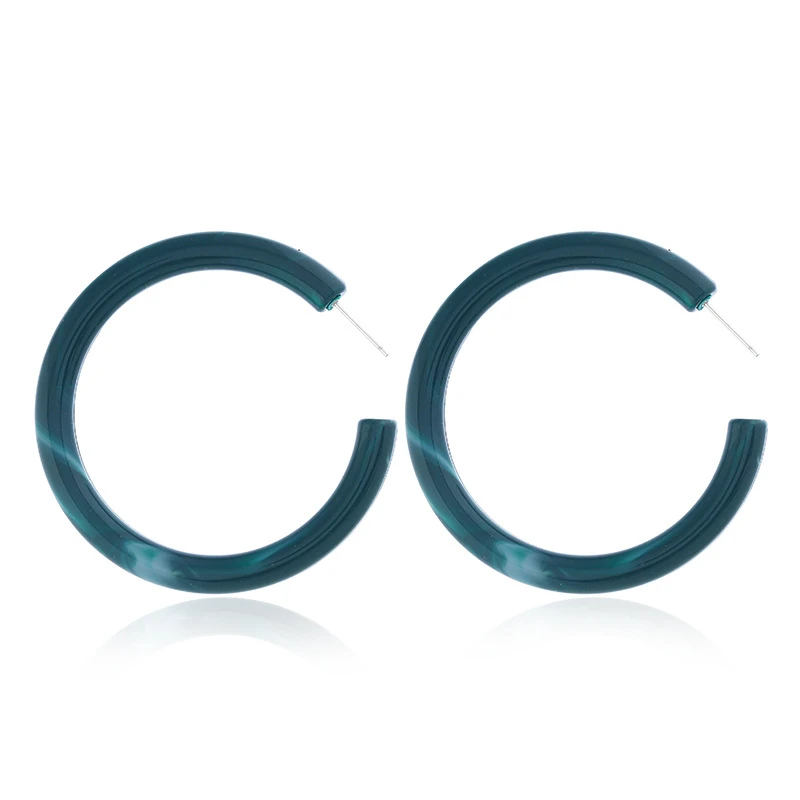 Женские модные серьги пестрые C shape с половиной обруча для женщин уксусная
