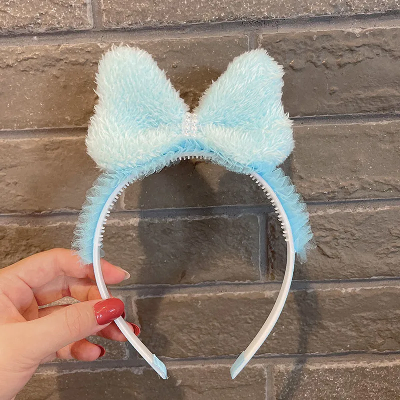 Однотонные Детские банты 2021 ободок для волос с мультипликационным рисунком