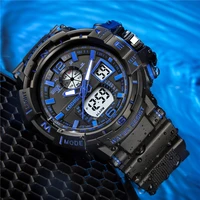 men dual display wristwatches top brand luxury sports waterproof digital army watches male los hombres de pantalla dual relojes