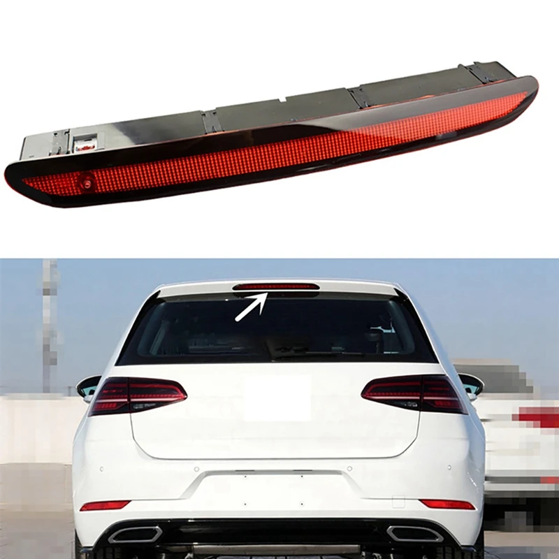 

5K0945087B Автомобильная светодиодсветодиодный задняя третья стоп светильник льная лампа с высоким креплением красная лампа для Golf 6 Mk6 Polo-6R ...