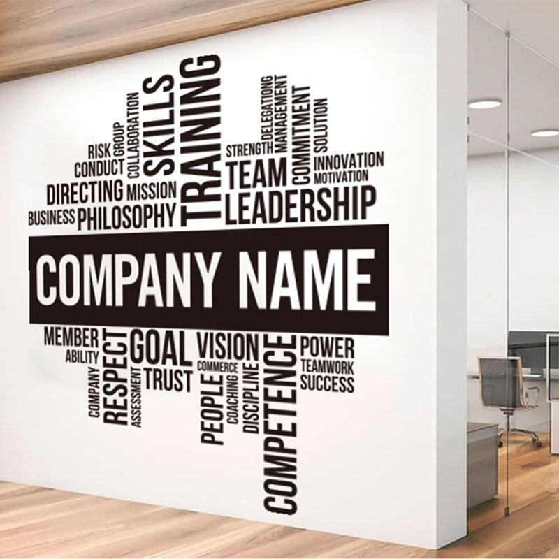 

Изготовленный На Заказ название нашей компании в команде стены офиса Стикеры Бизнес видение успеха вдохновляющие мотивирующие Цитата Накл...