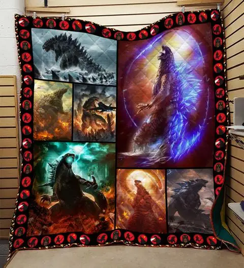 Аниме с принтом чудовища домашний диван покрывало одеяло для детей и взрослых