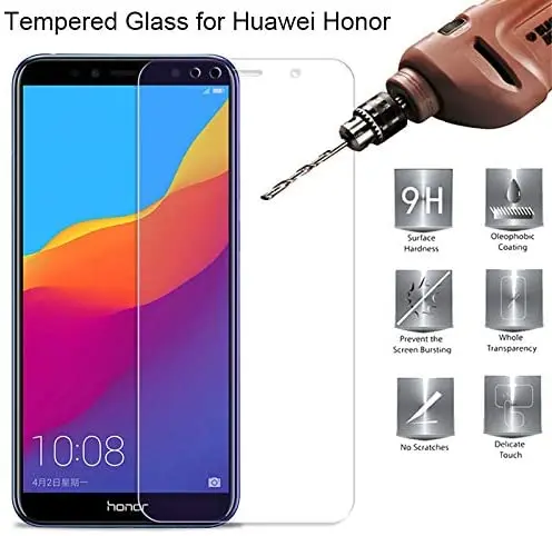 Tempered Glass for Huawei Y7 Y5 Y6 Prime 2018 Nova 2 Lite Screen on Honor 7A Pro 7S 7C Russia Version Film |