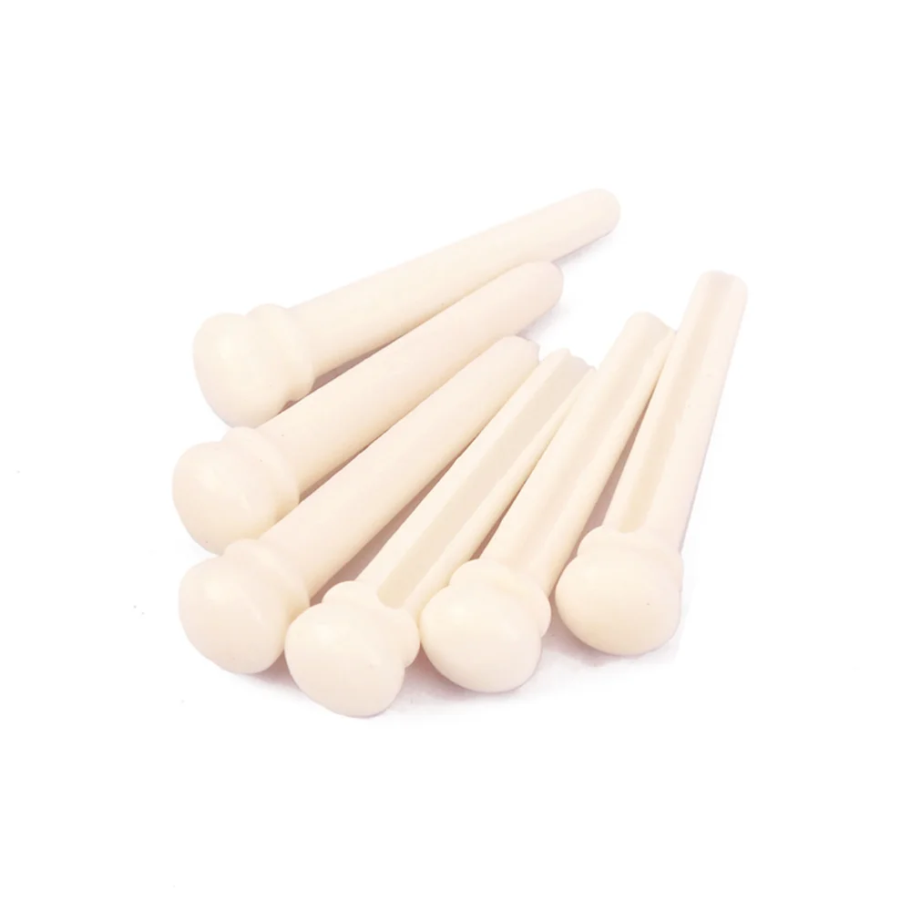 

6 Pcs BP01 GL91 Acoustic Guitar Bone Bridge without Dot for Acoustic Guitar Parts Guitar Replacement Accessories (Ivory)