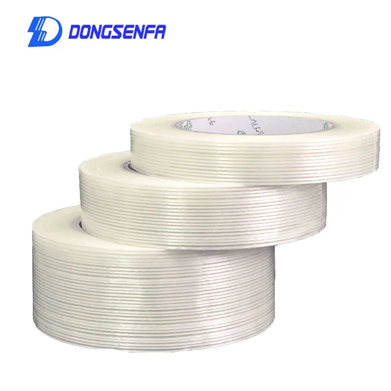 DONGSENFA 25 м/руллон прозрачный Стекловолоконная лента прозрачная полосатая односторонняя липкая лента Двухсторонняя клейкая лента для сенсорного экрана для фиксации и упаковки